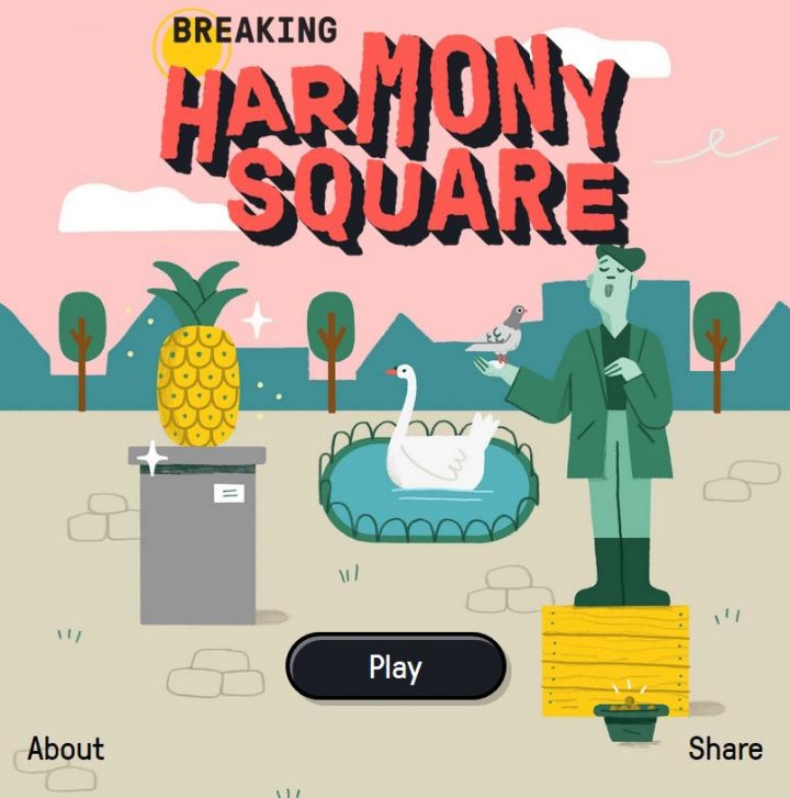 Harmony Square, jeu : divertissement ludique sur la desinformation