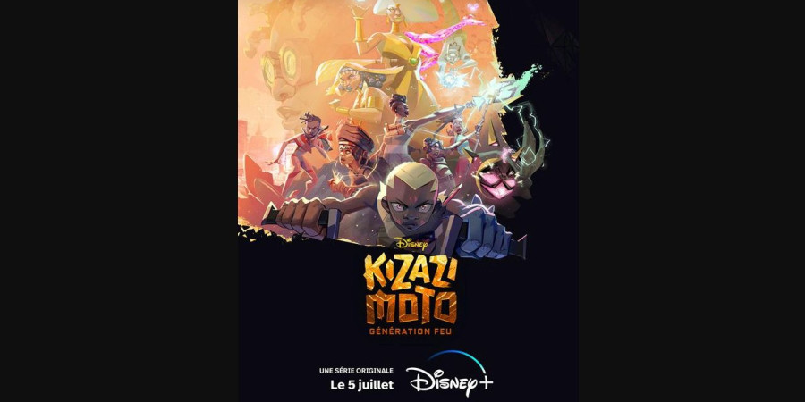 L’affiche de la série africaine « Kizazi Moto » de Disney+, disponible depuis le 5 juillet 2023 aux USA.