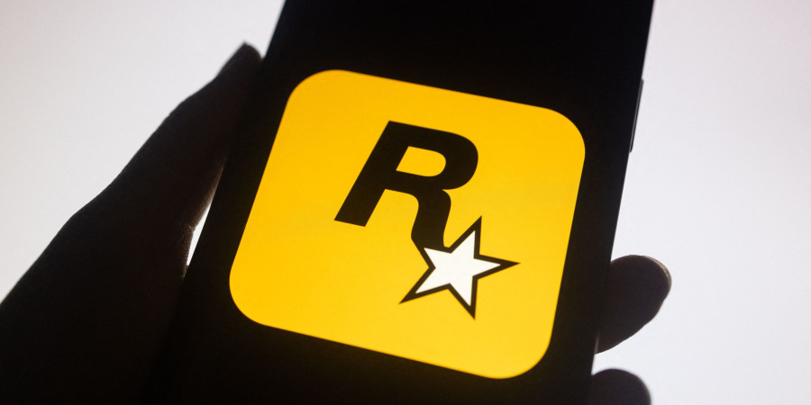 Le logo du studio Rockstar Games, l’éditeur de la bande-annonce de GTA VI.