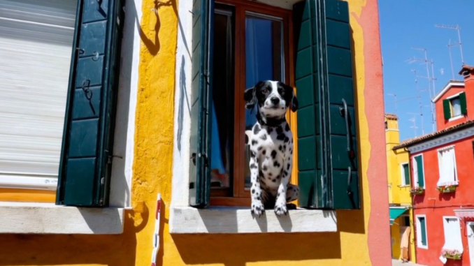 Une fois la disponibilité de Sora définie, les utilisateurs pourront créer des images comme ce chien et ces maisons.