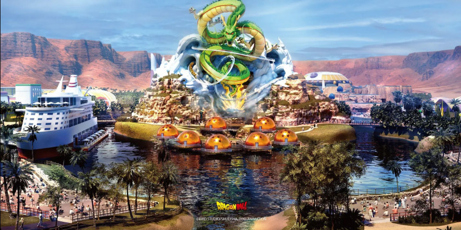 Une reproduction virtuelle du parc d'attractions Dragon Ball en Arabie Saoudite.