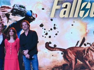 L’affiche de la série « Fallout » avec les acteurs principaux.