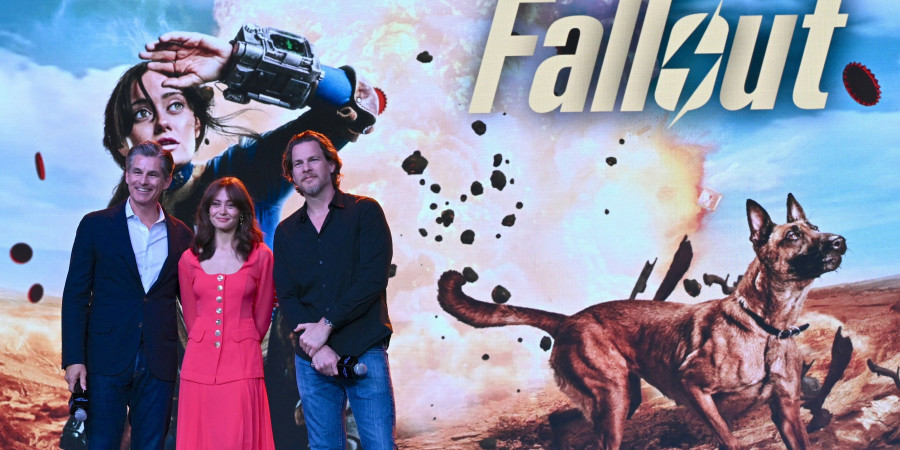 L’affiche de la série « Fallout » avec les acteurs principaux.