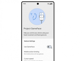 Interface du projet Gameface