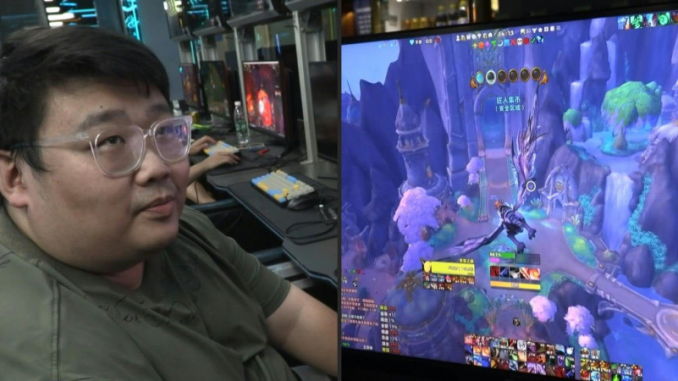 Un parmi les fans invétérés du jeu World of Warcraft, ravi de son grand retour en Chine.