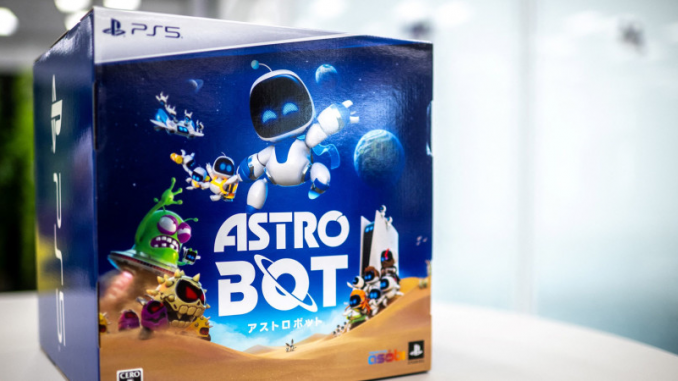 La boite du jeu « Astro Bot » sur PS5.